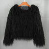 Fashion Winter Top Faux Fur Elegant Coat Thicken Warm Women Jacket-Fuzzy Jackets-Arimonz-Black-S-Arimonz