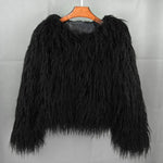 Fashion Winter Top Faux Fur Elegant Coat Thicken Warm Women Jacket-Fuzzy Jackets-Arimonz-Black-S-Arimonz