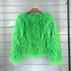Fashion Winter Top Faux Fur Elegant Coat Thicken Warm Women Jacket-Fuzzy Jackets-Arimonz-Green-S-Arimonz