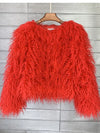 Fashion Winter Top Faux Fur Elegant Coat Thicken Warm Women Jacket-Fuzzy Jackets-Arimonz-Red-S-Arimonz