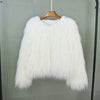 Fashion Winter Top Faux Fur Elegant Coat Thicken Warm Women Jacket-Fuzzy Jackets-Arimonz-White-S-Arimonz