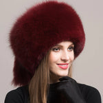 Fashionable Headgear Thicken Warm Winter Real Fur Hat Outdoor Cap-Winter Hats-Arimonz-Arimonz