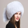 Fashionable Headgear Thicken Warm Winter Real Fur Hat Outdoor Cap-Winter Hats-Arimonz-Arimonz