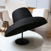 Vintage Audrey Hepburn Straw Big Brim Bell-shaped Summer Sun Hat