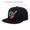 Finger Embroidery Adjustable Casual Baseball Cap Outdoor Snapback Hat-Women's Caps-Arimonz-Arimonz