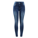 Five Pockets Cropped Jeans Women`s Stretchy Skinny Pants Trouser-Skinny Jeans-Arimonz-Arimonz