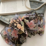 Fluffy Chiffon Mesh Crushed Flower Multi Layer Bow Barrette Hair Clip-Hair Accessories-Arimonz-style1-Arimonz