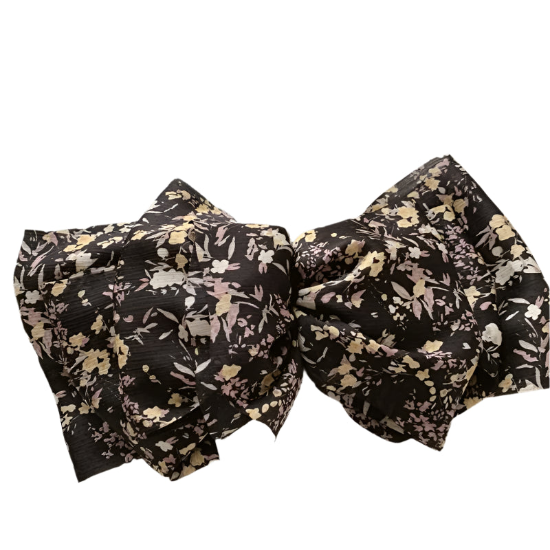Fluffy Chiffon Mesh Crushed Flower Multi Layer Bow Barrette Hair Clip-Hair Accessories-Arimonz-style6-Arimonz