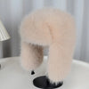 Fox Fur Thick Warm Outdoor Cold-Proof Winter Hat with Ear Protection-Winter Hats-Arimonz-Arimonz
