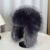 Fox Fur Thick Warm Outdoor Cold-Proof Winter Hat with Ear Protection-Winter Hats-Arimonz-Arimonz