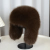 Fox Fur Thick Warm Outdoor Cold-Proof Winter Hat with Ear Protection-Winter Hats-Arimonz-Arimonz