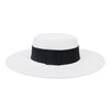 French Women's Hat Big Wide Brim Fedora Hats Flat Top Felt Hat-Winter Hats-Arimonz-Arimonz
