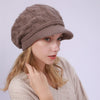 Fried Dough Twists Knit Hat Plush Thickened Winter Wool Windproof Cap-Winter Hats-Arimonz-Arimonz