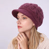 Fried Dough Twists Knit Hat Plush Thickened Winter Wool Windproof Cap-Winter Hats-Arimonz-Arimonz