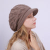 Fried Dough Twists Knit Hat Plush Thickened Winter Wool Windproof Cap-Winter Hats-Arimonz-Arimonz