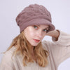 Fried Dough Twists Knit Hat Plush Thickened Winter Wool Windproof Cap-Winter Hats-Arimonz-Arimonz