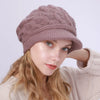 Fried Dough Twists Knit Hat Plush Thickened Winter Wool Windproof Cap-Winter Hats-Arimonz-Arimonz