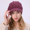 Fried Dough Twists Knit Hat Plush Thickened Winter Wool Windproof Cap-Winter Hats-Arimonz-Arimonz