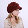 Fried Dough Twists Knit Hat Plush Thickened Winter Wool Windproof Cap-Winter Hats-Arimonz-Arimonz