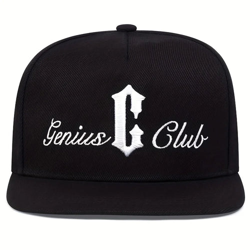Genius C Club Hip Hop Snapback Hat Outdoor Adjustable Streetwear Cap-Women's Caps-Arimonz-Arimonz