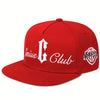 Genius C Club Hip Hop Snapback Hat Outdoor Adjustable Streetwear Cap-Women's Caps-Arimonz-Red-Arimonz