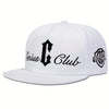 Genius C Club Hip Hop Snapback Hat Outdoor Adjustable Streetwear Cap-Women's Caps-Arimonz-White-Arimonz