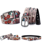 Genuine Leather Belt For Women Casual Belt Designer Girdle Printed Belt-Belts-Arimonz-Girl-100cm/39inches-Arimonz