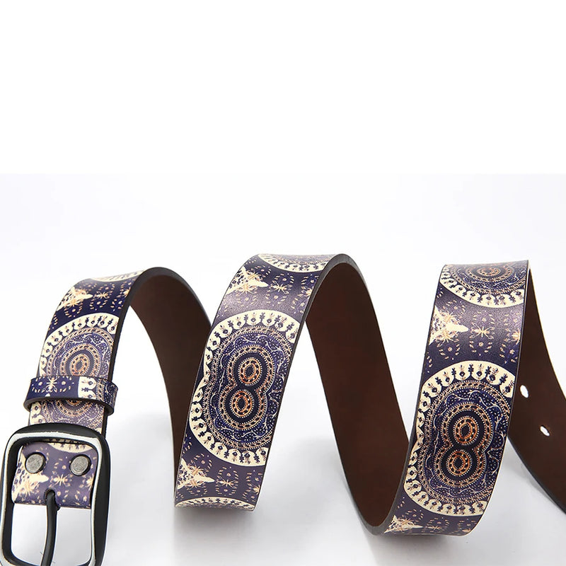 Genuine Leather Belt For Women Casual Belt Designer Girdle Printed Belt-Belts-Arimonz-Arimonz