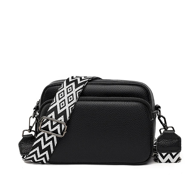 Genuine Leather Crossbody Bag For Women Shoulder Bag Messenger Bag-Handbags-Arimonz-A-Black-Arimonz
