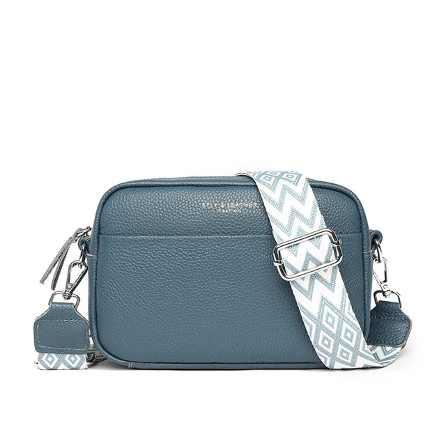 Genuine Leather Crossbody Bag For Women Shoulder Bag Messenger Bag-Handbags-Arimonz-B-Blue-Arimonz