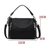 Genuine Leather Handbag Designers Women Messenger Bags Bucket Bag-Handbags-Arimonz-Arimonz