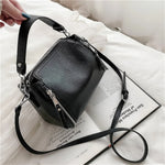 Genuine Leather Handbag Designers Women Messenger Bags Bucket Bag-Handbags-Arimonz-Arimonz