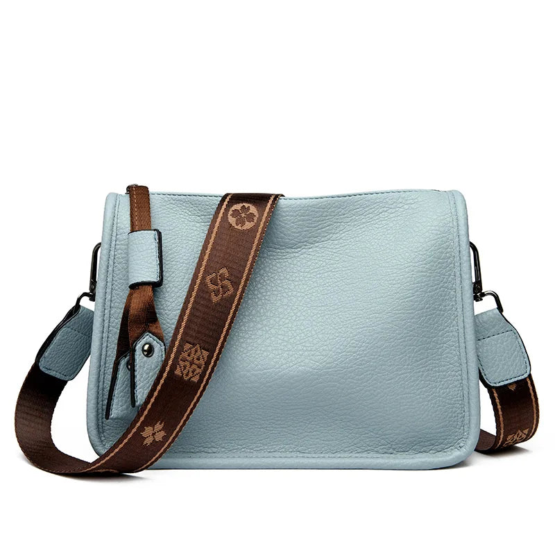 Genuine Leather Women Tote Bag Soft Cowhide Shoulder Crossbody Bag-Handbags-Arimonz-Arimonz
