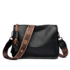 Genuine Leather Women Tote Bag Soft Cowhide Shoulder Crossbody Bag-Handbags-Arimonz-Black-Arimonz