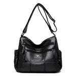 Genuine Purse Women Bag Designer Shoulder Crossbody Messenger Bag-Handbags-Arimonz-Black-Arimonz