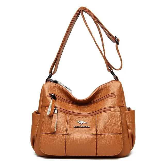 Genuine Purse Women Bag Designer Shoulder Crossbody Messenger Bag-Handbags-Arimonz-Yellow-Arimonz
