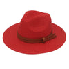 Grass Knitted Straw Panama Sun Hat Breathable Leisure Jazz Hat-Summer Hats-Arimonz-Arimonz