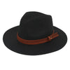 Grass Knitted Straw Panama Sun Hat Breathable Leisure Jazz Hat-Summer Hats-Arimonz-Black-Arimonz