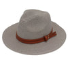 Grass Knitted Straw Panama Sun Hat Breathable Leisure Jazz Hat-Summer Hats-Arimonz-Gray-Arimonz