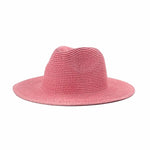 Grass Knitted Straw Panama Sun Hat Breathable Leisure Jazz Hat-Summer Hats-Arimonz-Pink-Arimonz