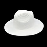 Grass Knitted Straw Panama Sun Hat Breathable Leisure Jazz Hat-Summer Hats-Arimonz-White-Arimonz