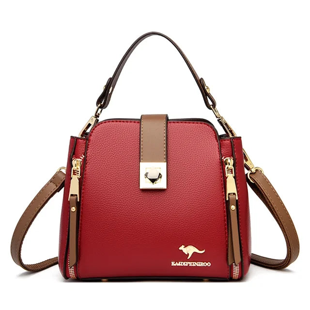 Handbag Purse Women Bag Shoulder Crossbody Messenger Small Tote Bag-Handbags-Arimonz-Red-Arimonz