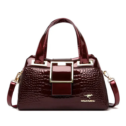 Handbag Purses Crossbody Bags for Women Shoulder Bags Casual Tote Bag-Handbags-Arimonz-Burgundy-Arimonz
