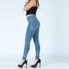 High Waist Blue Jeans Push Up Bum Lift Shaping Jeans Jeggings-Skinny Jeans-Arimonz-Arimonz