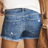 High-Waist Distressed Denim Shorts Old Broken Style Summer Short Jeans-Denim Shorts-Arimonz-Arimonz