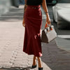 High Waist Elastic A Line Long Skirt Casual Party Long Flowy Skirt-Skirts-Arimonz-Arimonz