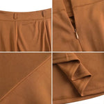 High Waist Elastic A Line Long Skirt Casual Party Long Flowy Skirt-Skirts-Arimonz-Arimonz