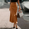 High Waist Elastic A Line Long Skirt Casual Party Long Flowy Skirt-Skirts-Arimonz-Arimonz