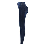 High Waist Jeans For Women Stretchy Button Fly Denim Skinny Pants-Home-Arimonz-Arimonz