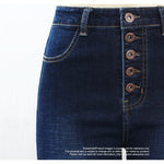 High Waist Jeans For Women Stretchy Button Fly Denim Skinny Pants-Home-Arimonz-Arimonz